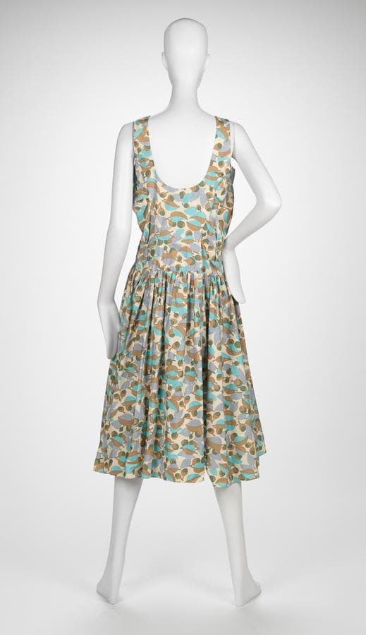 Vintage 2000s Printed Cotton Dress