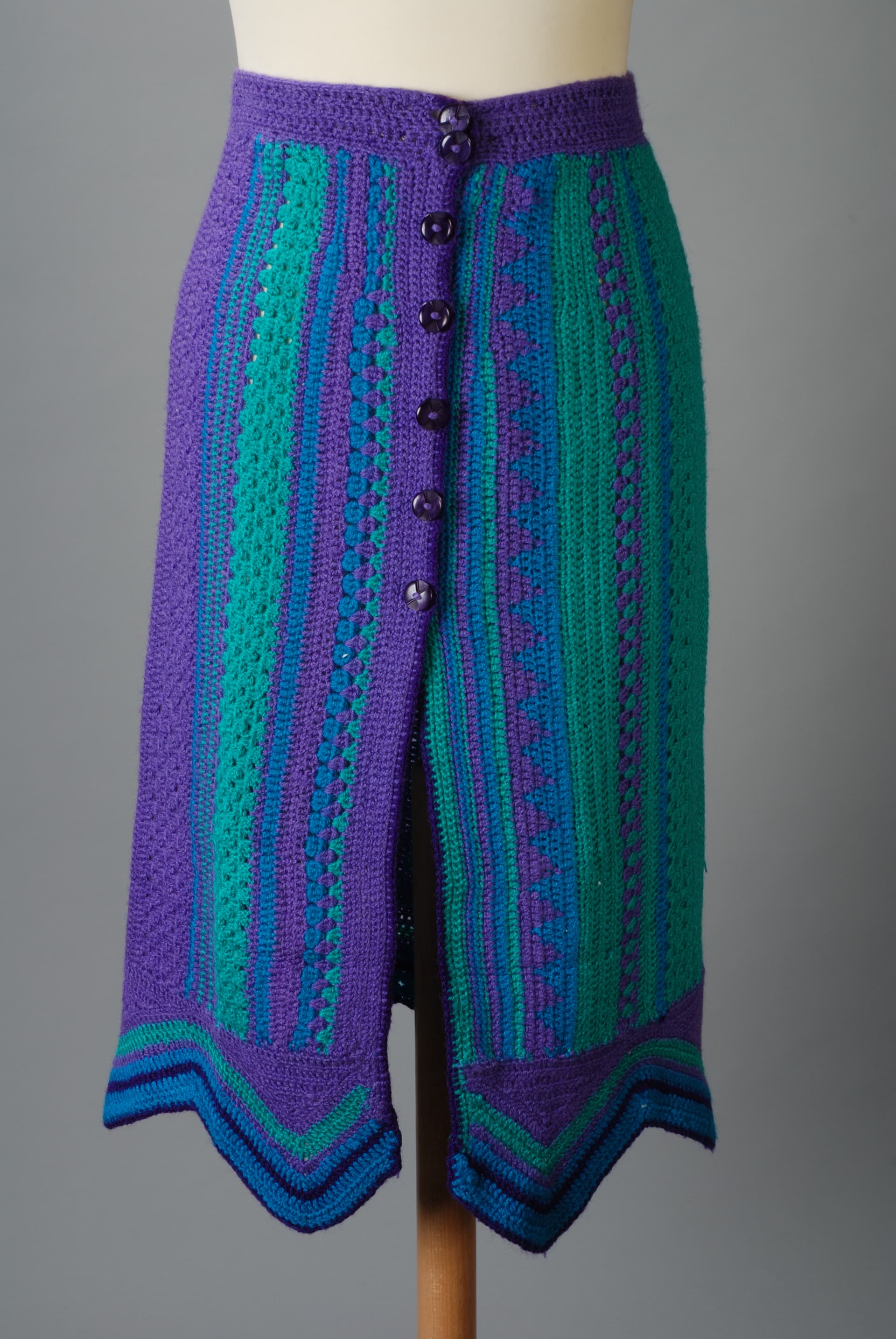 Vintage 1970s Silk Skirt